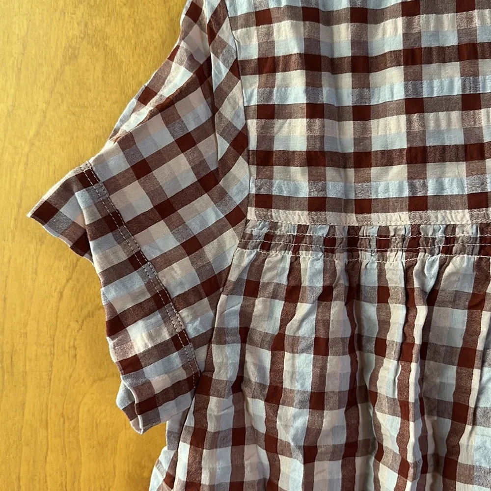 NWT Madewell Seersucker Baybrook Shirt in Plaid, Size S - Picture 14 of 16